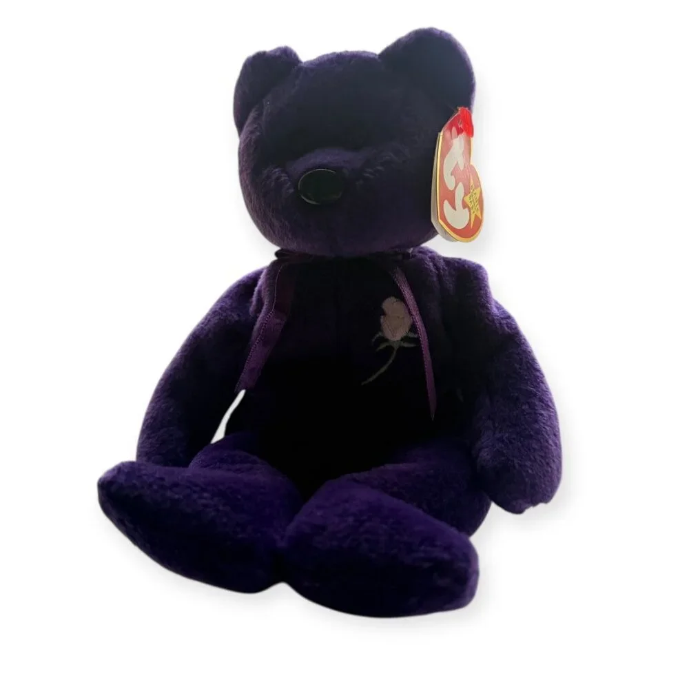 Princess Diana Beanie Baby | Ty Princess Bear 1997 PE Pellets |Collectible Plush - Picture 1 of 12